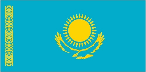 flag of kazakhstan