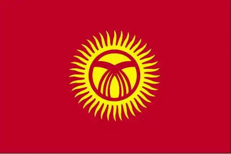 flag of kyrgyzstan