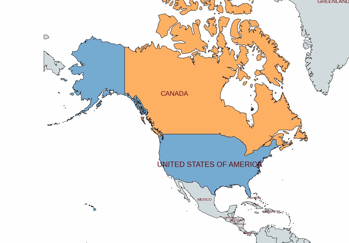 map of canada