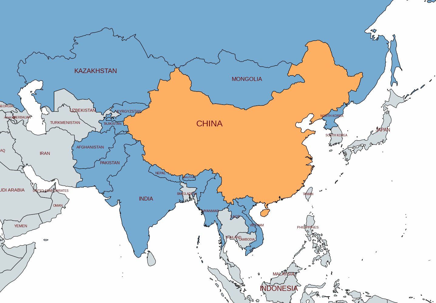 map of china