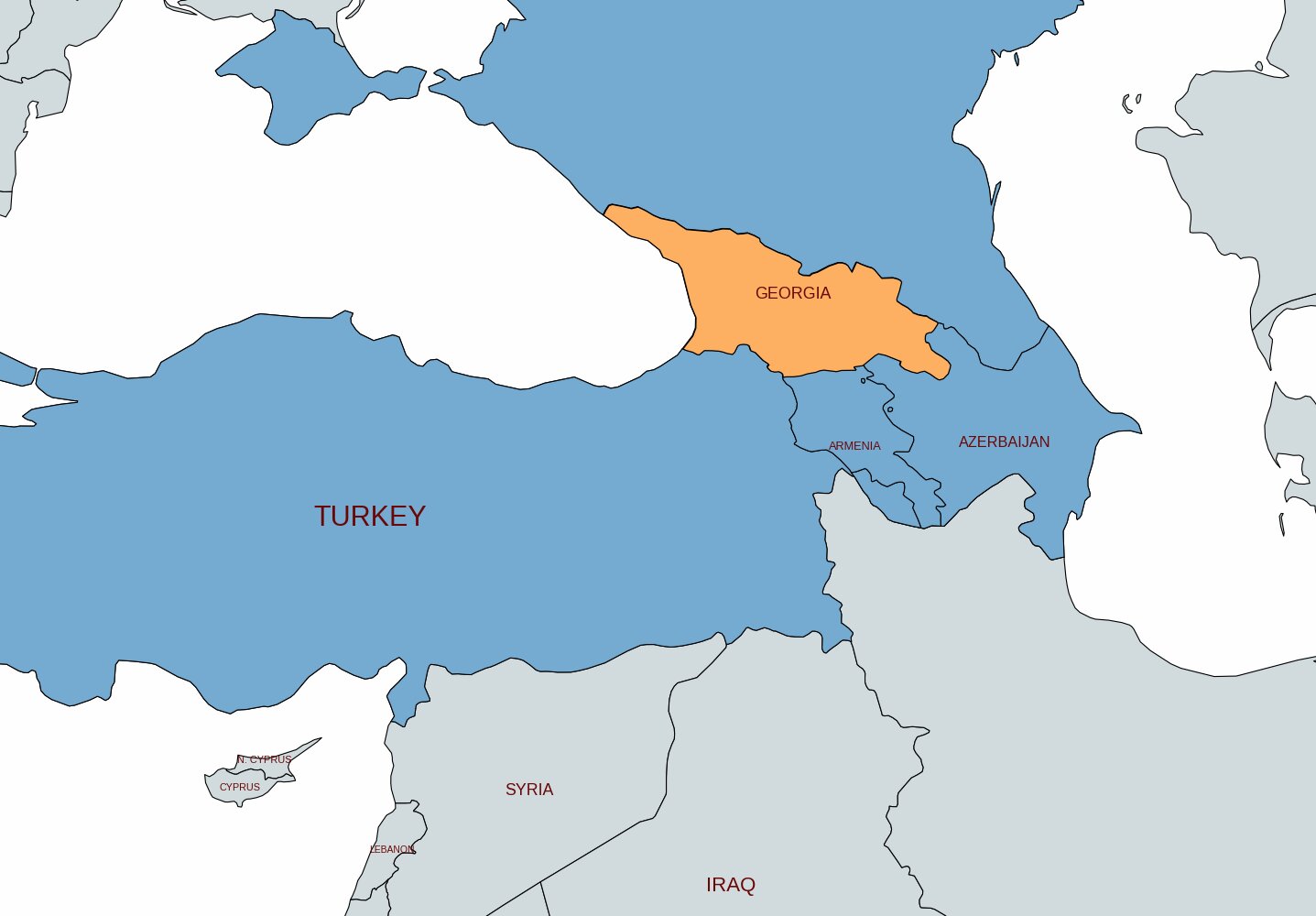 map of georgia