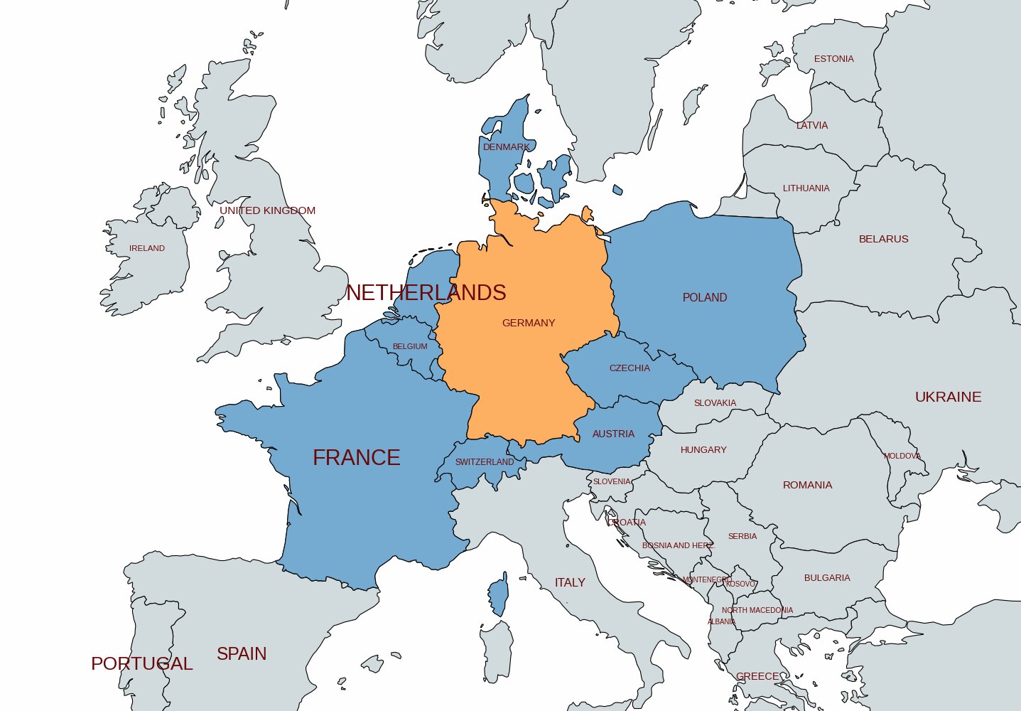 map of germany