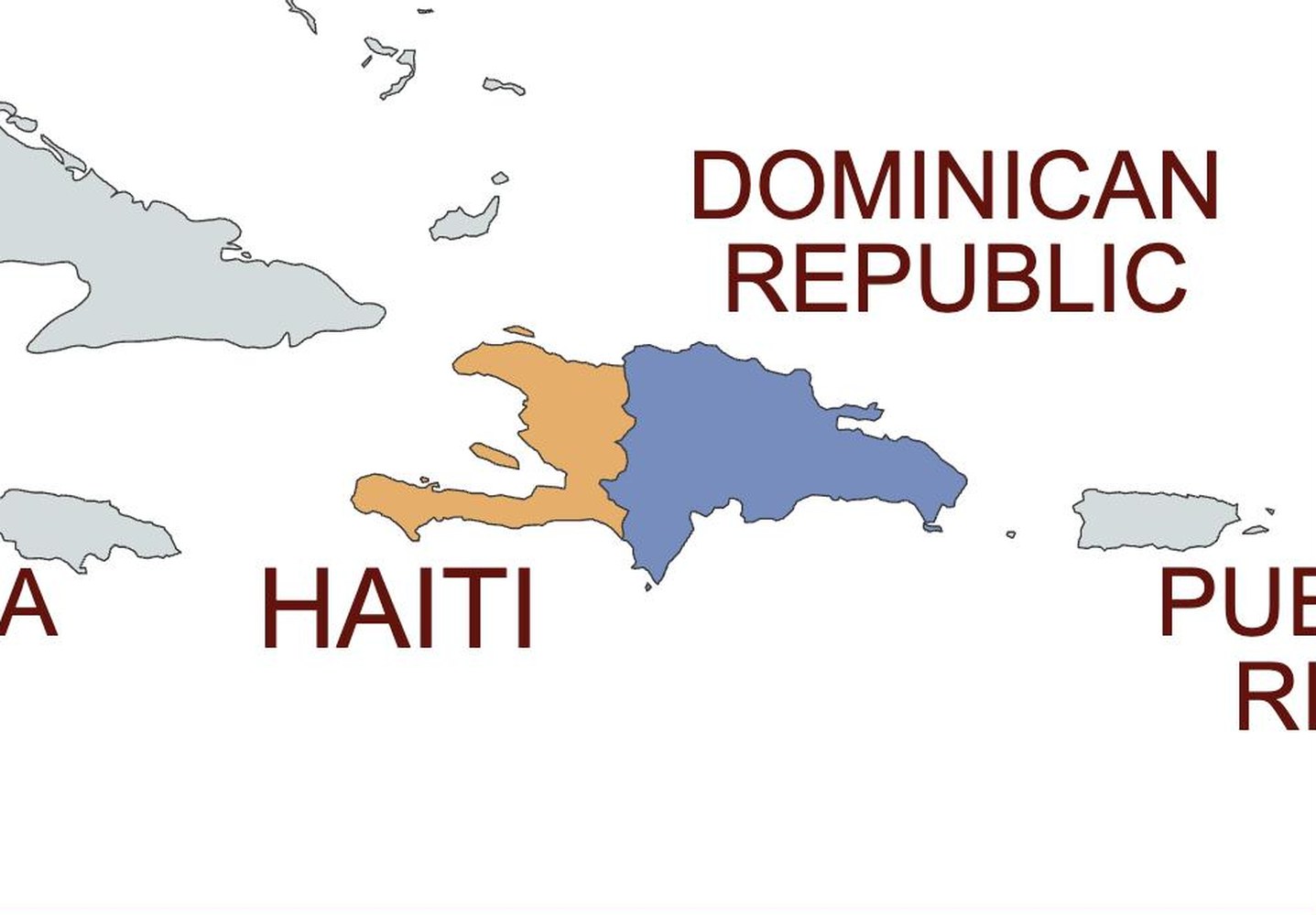map of haiti