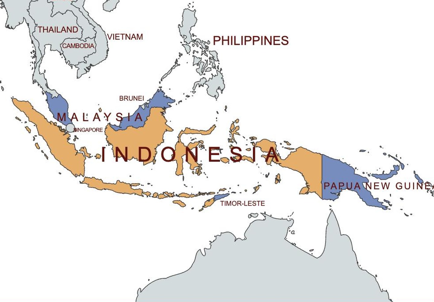 map of indonesia