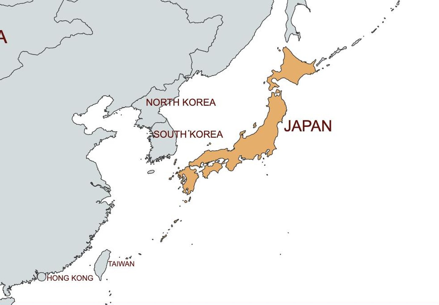 map of japan
