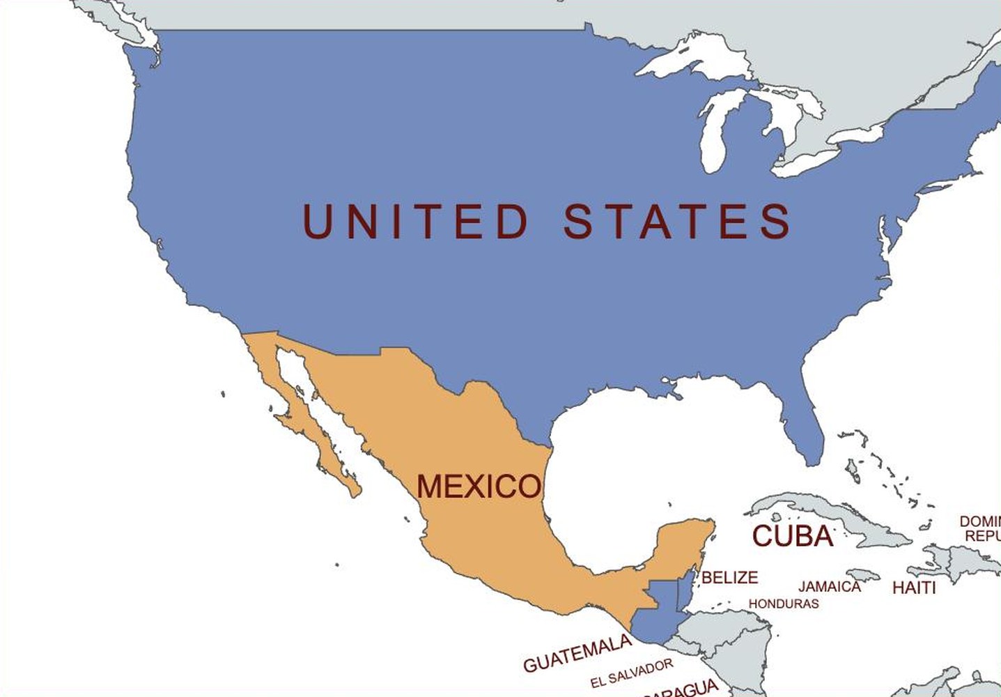 map of Mexico
