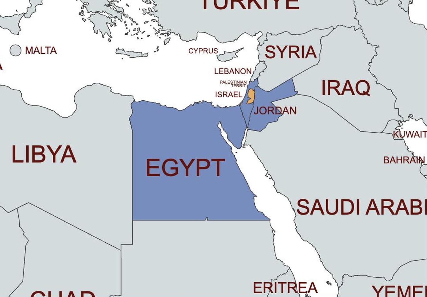 map of palestine