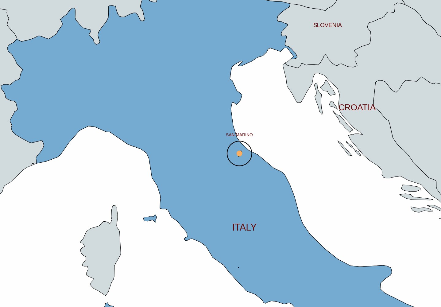 map of san marino