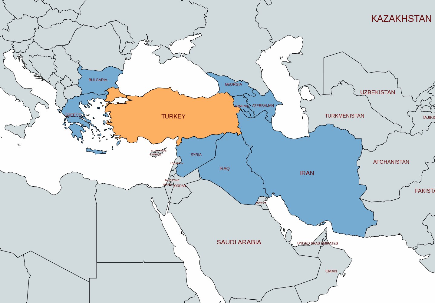 map of türkiye