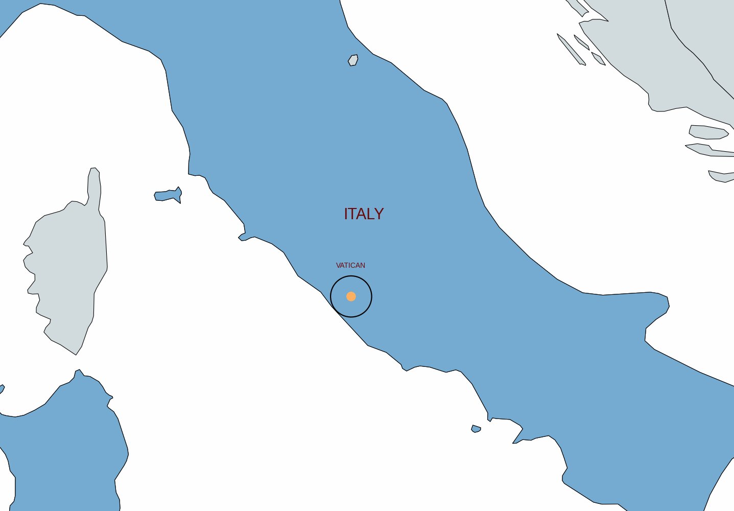 map of vatican city