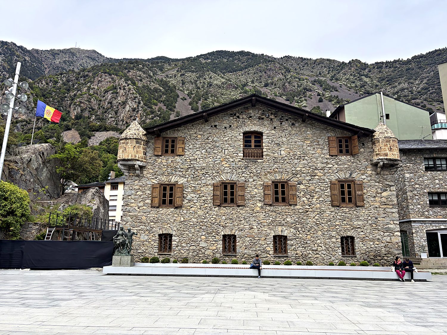 casa de la vall, andorra's historic parliament, in andorra la vella