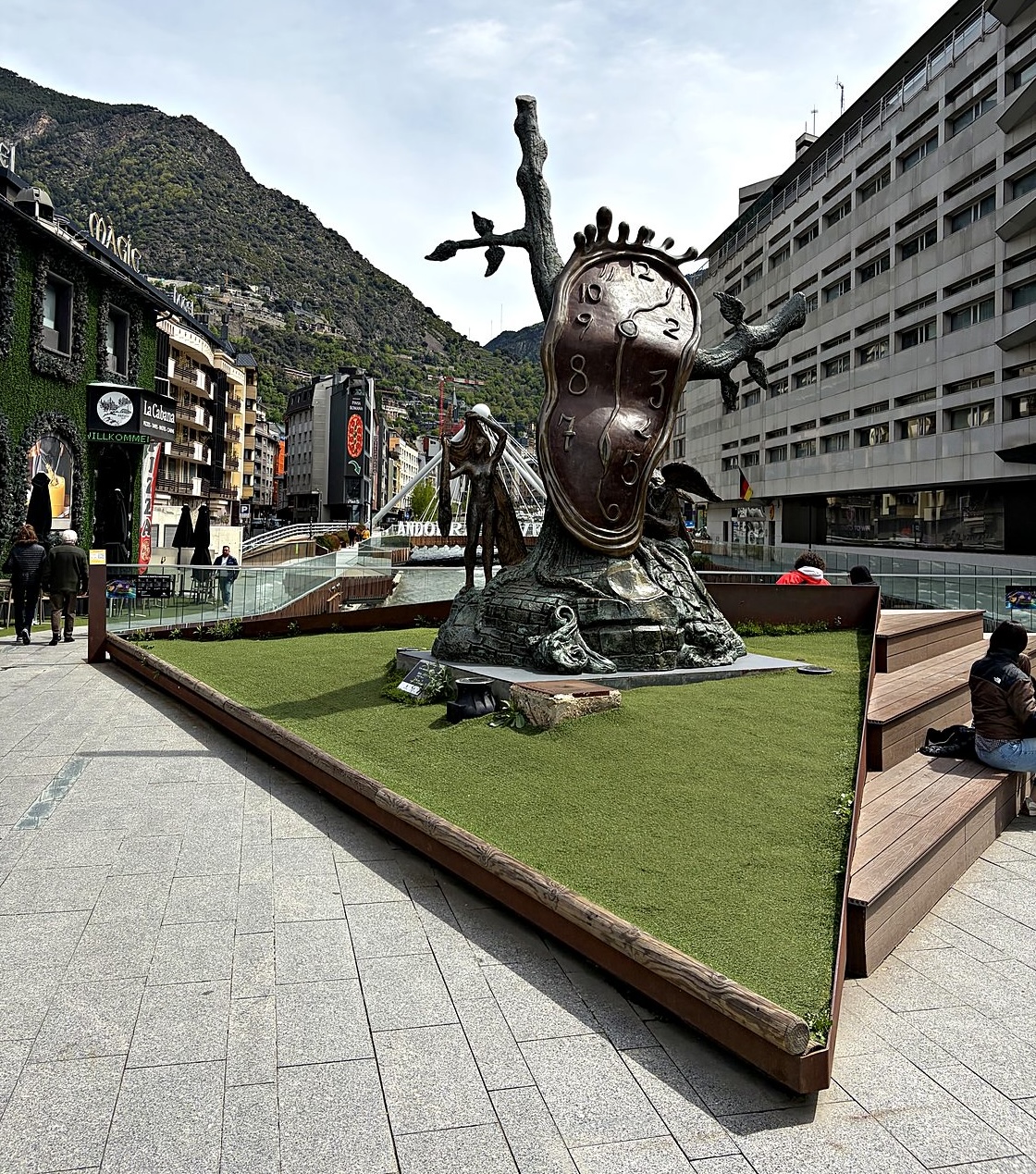 salvador dali's melting clock sculpture, the nobility of time