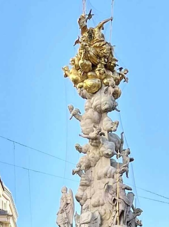 picture of vienna's plague column, zoomed in