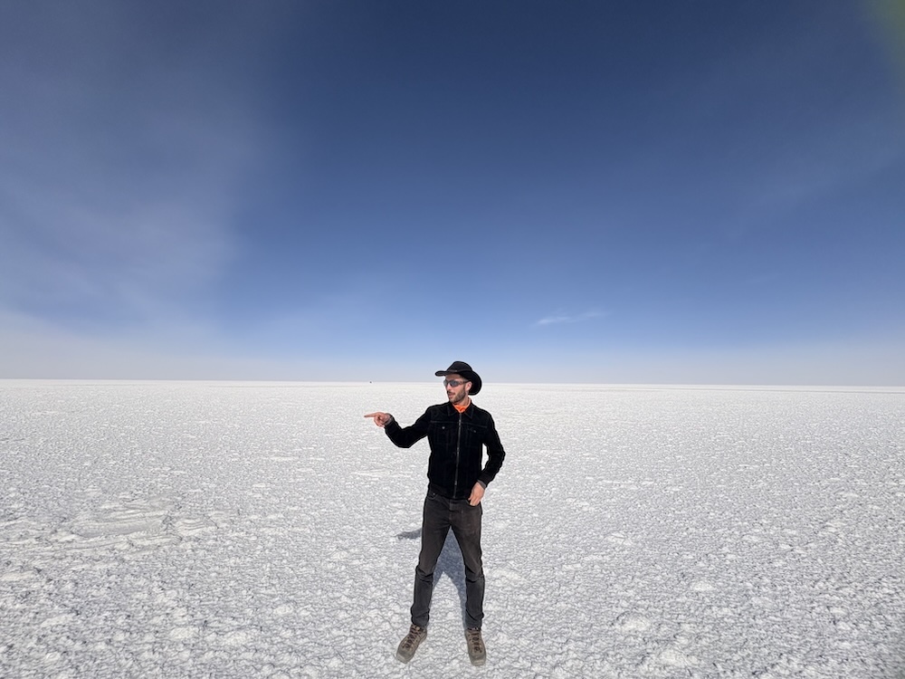 the vast salt flats of uyuni