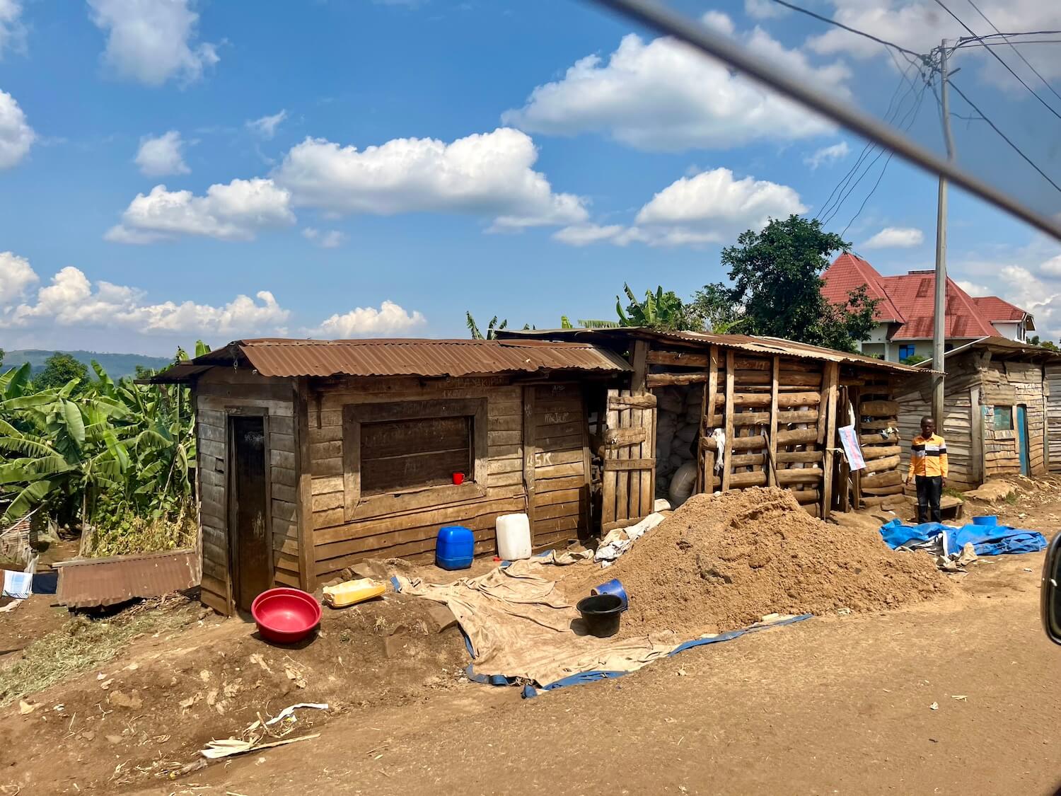 house on 'highway' outside of bukavu