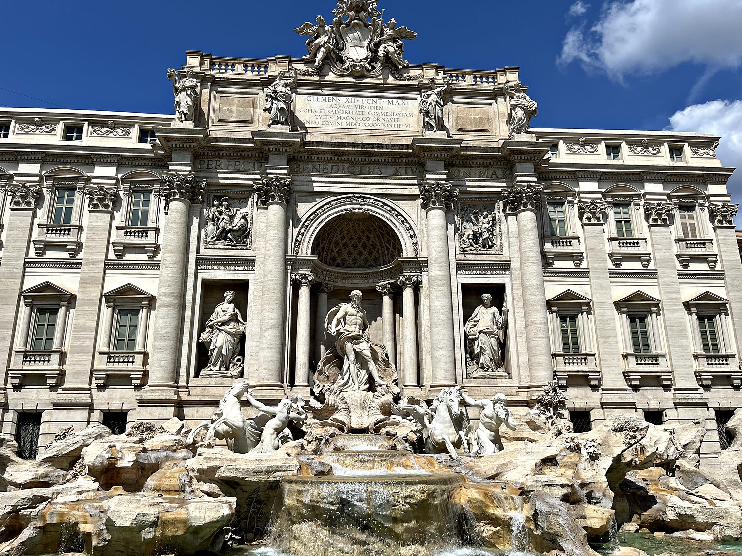 the trevi fountain
