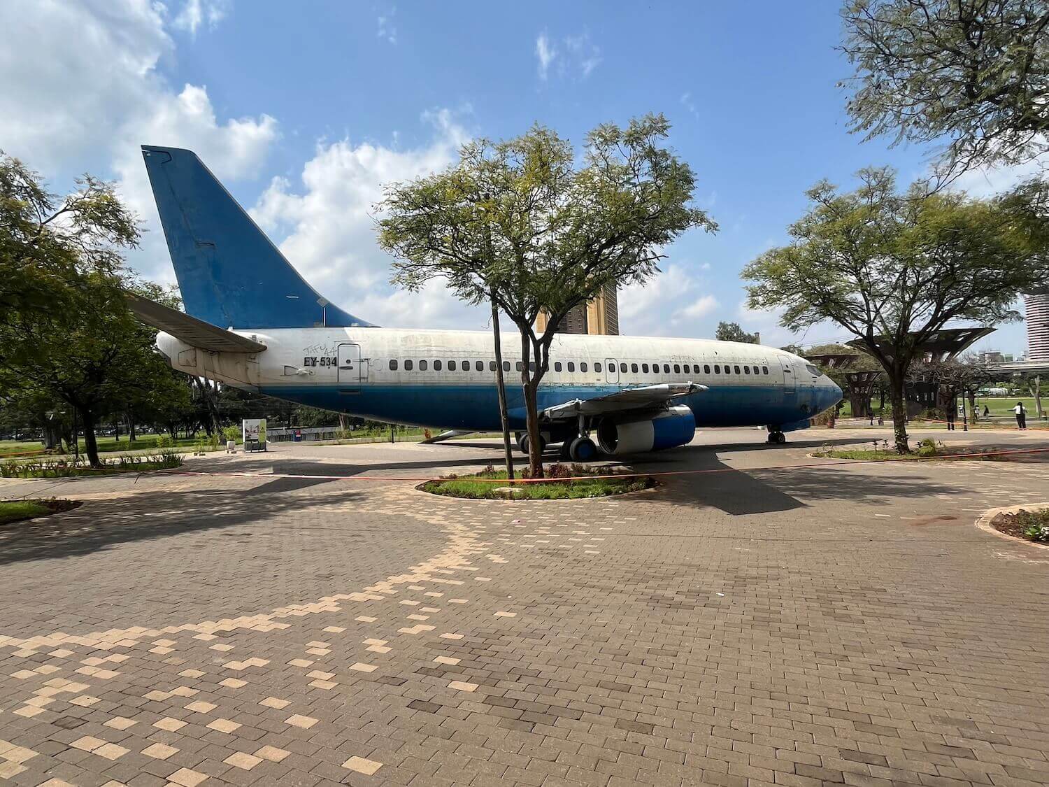 plane in uhuru park in nairobi