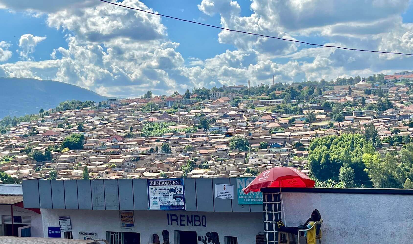 view of kigali houses