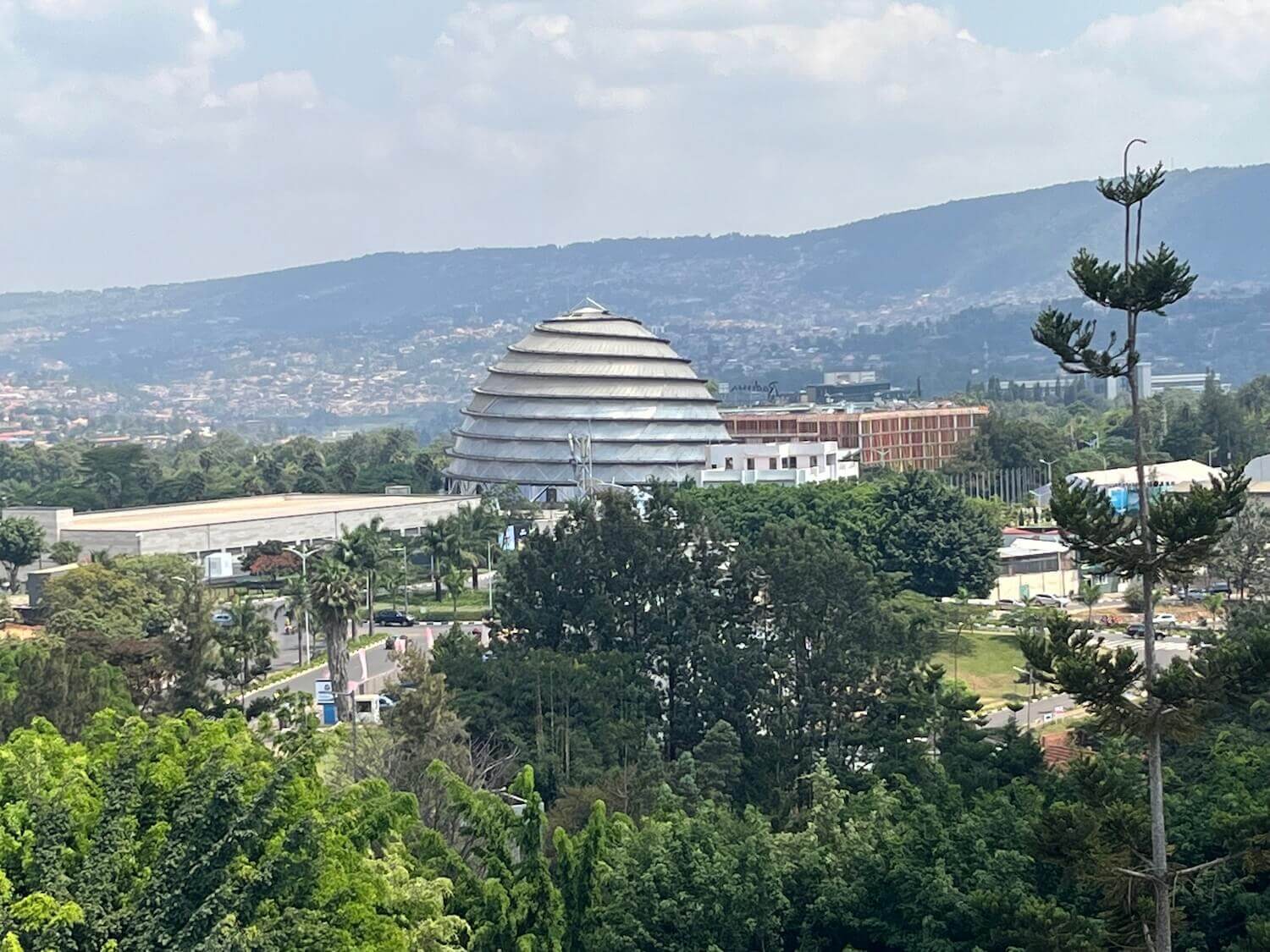 kigali convention center, seen from afar