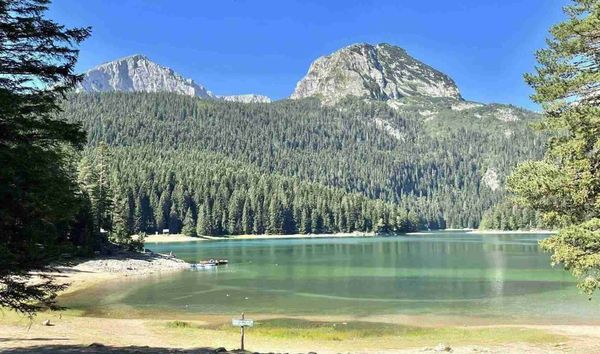 black lake near zabljak in montenegro